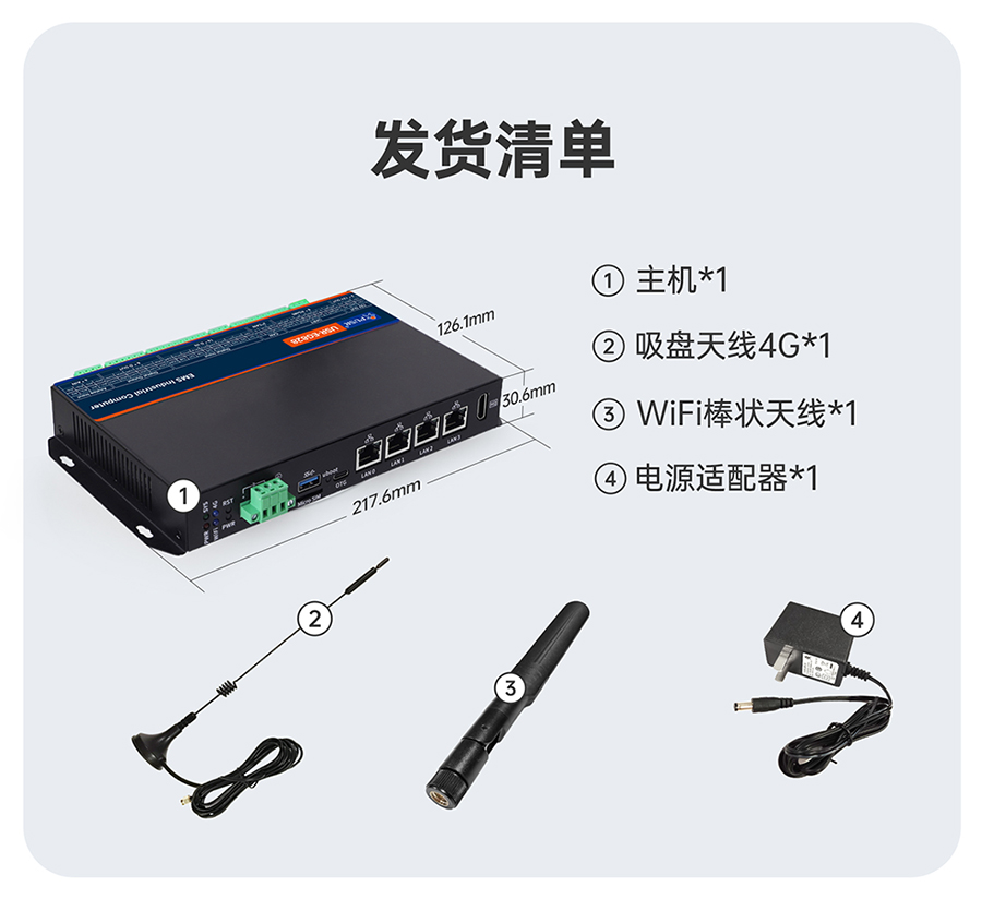 储能微网EMS网关：发货清单